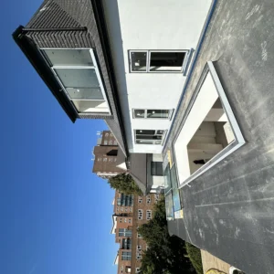 London rear extension with aluminium windows and sliding door
