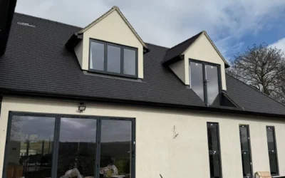 New build home with grey bifold doors, London