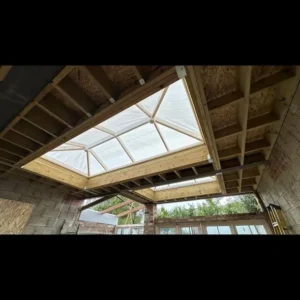 Roof lantern skylight installed in London extension