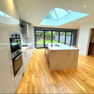 Roof lantern skylight over London kitchen extension