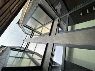 Structural aluminium glazed roof and walls, London extension