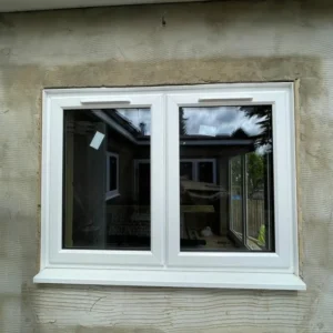 White uPVC casement windows in London property
